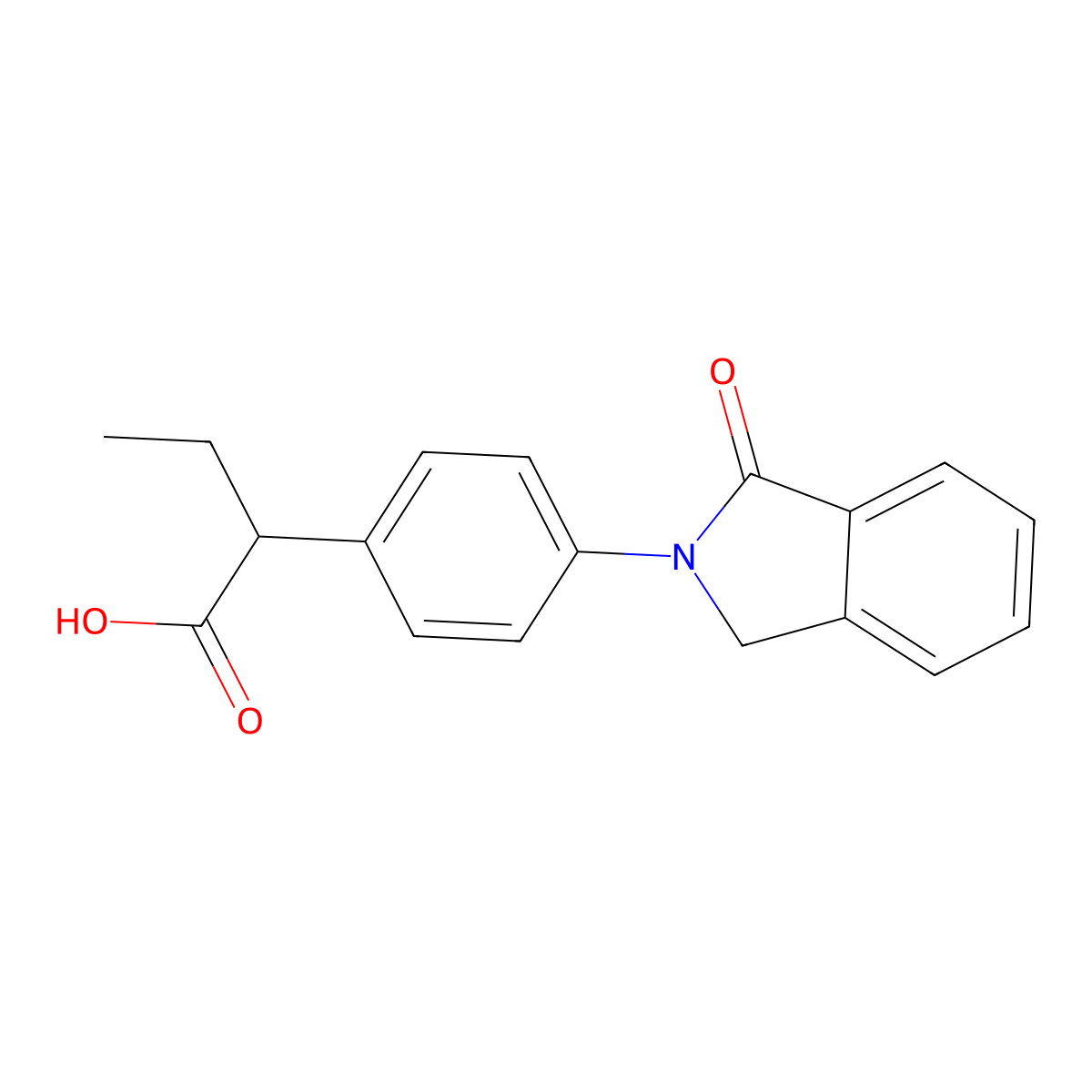 Indobufen, (S)- molecular structure, CAS 118289-97-7