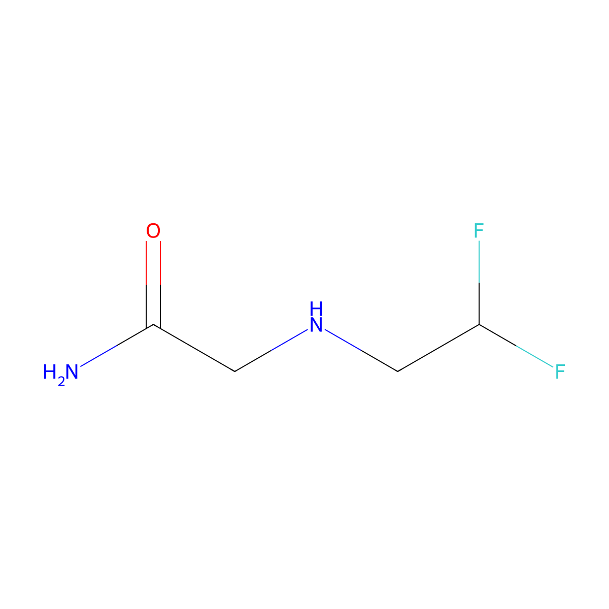 2-[(2,2-Difluoroethyl)amino]acetamide molecular structure, CAS 1182895-47-1