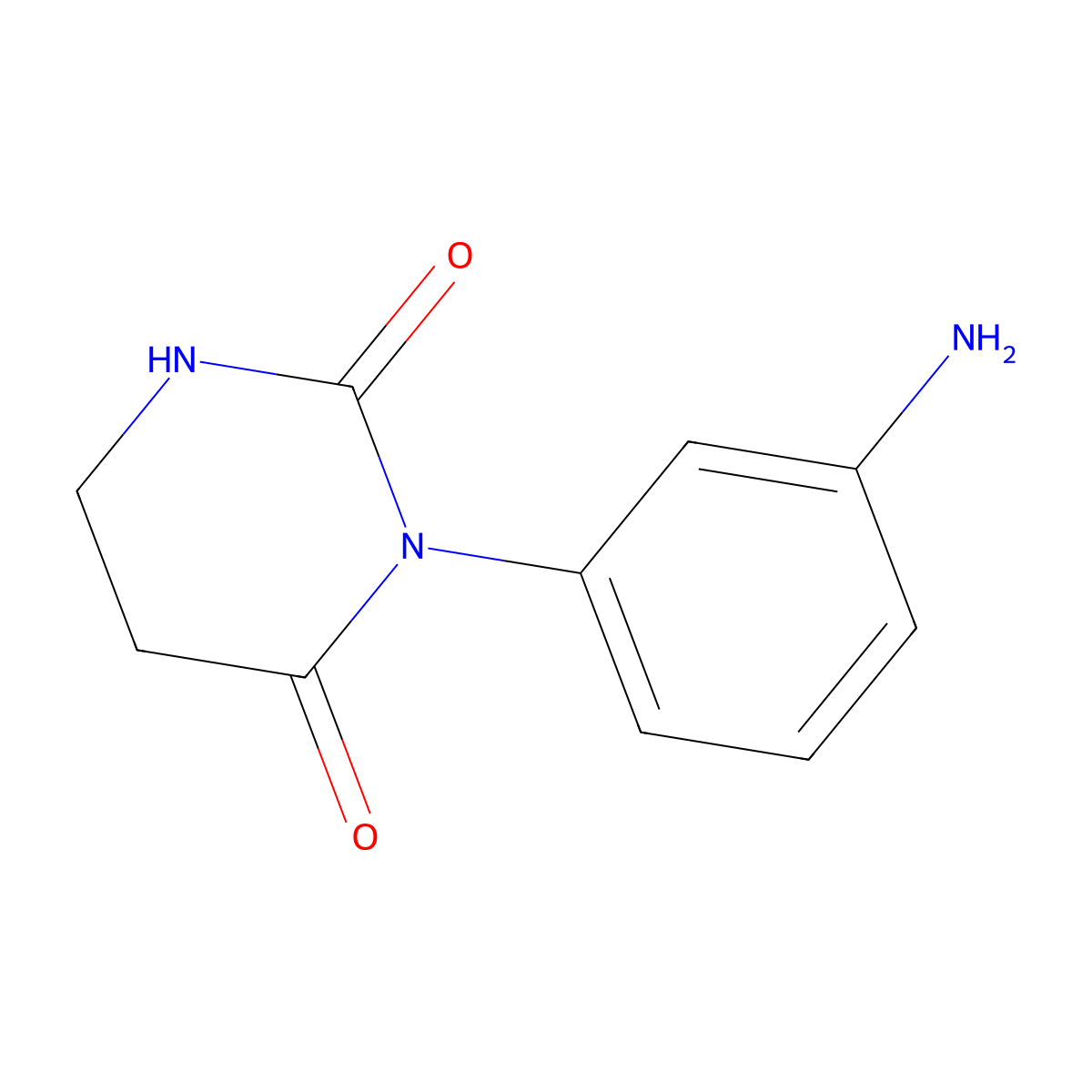 3-(3-Aminophenyl)-1,3-diazinane-2,4-dione molecular structure, CAS 1182902-09-5