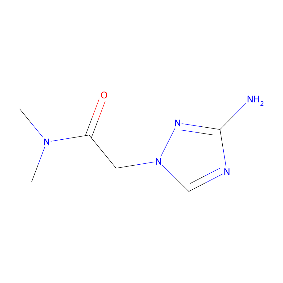 2-(3-amino-1H-1,2,4-triazol-1-yl)-N,N-dimethylacetamide molecular structure, CAS 1182905-65-2