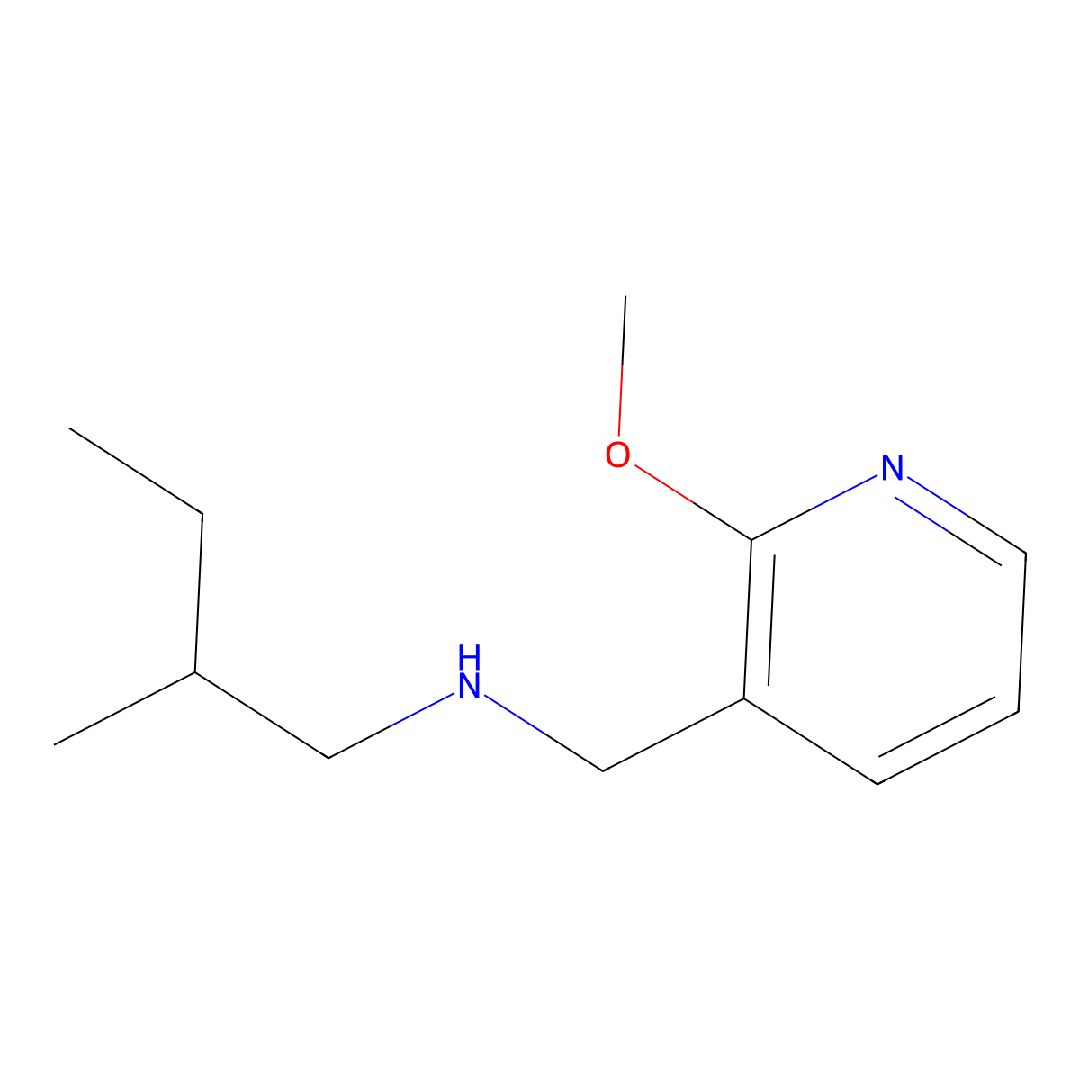 [(2-Methoxypyridin-3-yl)methyl](2-methylbutyl)amine molecular structure, CAS 1182919-50-1