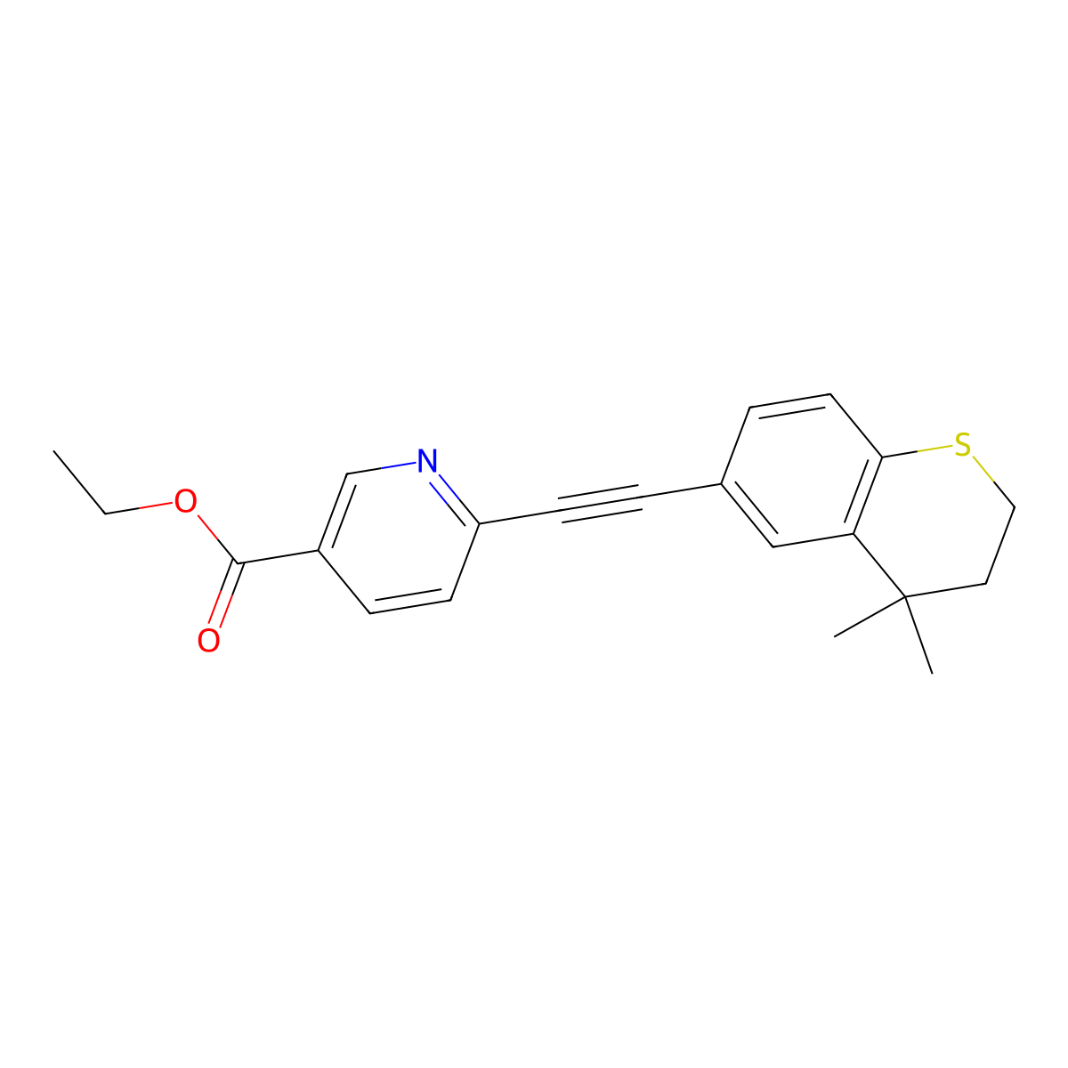 Tazarotene molecular structure, CAS 118292-40-3