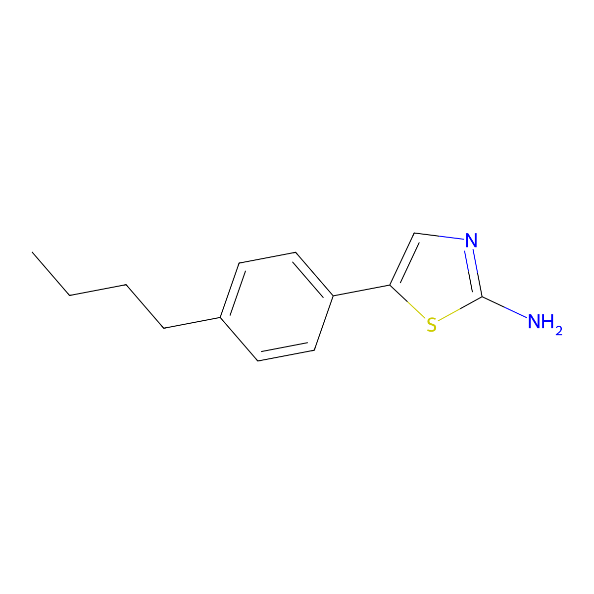 5-(4-Butylphenyl)thiazol-2-amine molecular structure, CAS 1182922-68-4