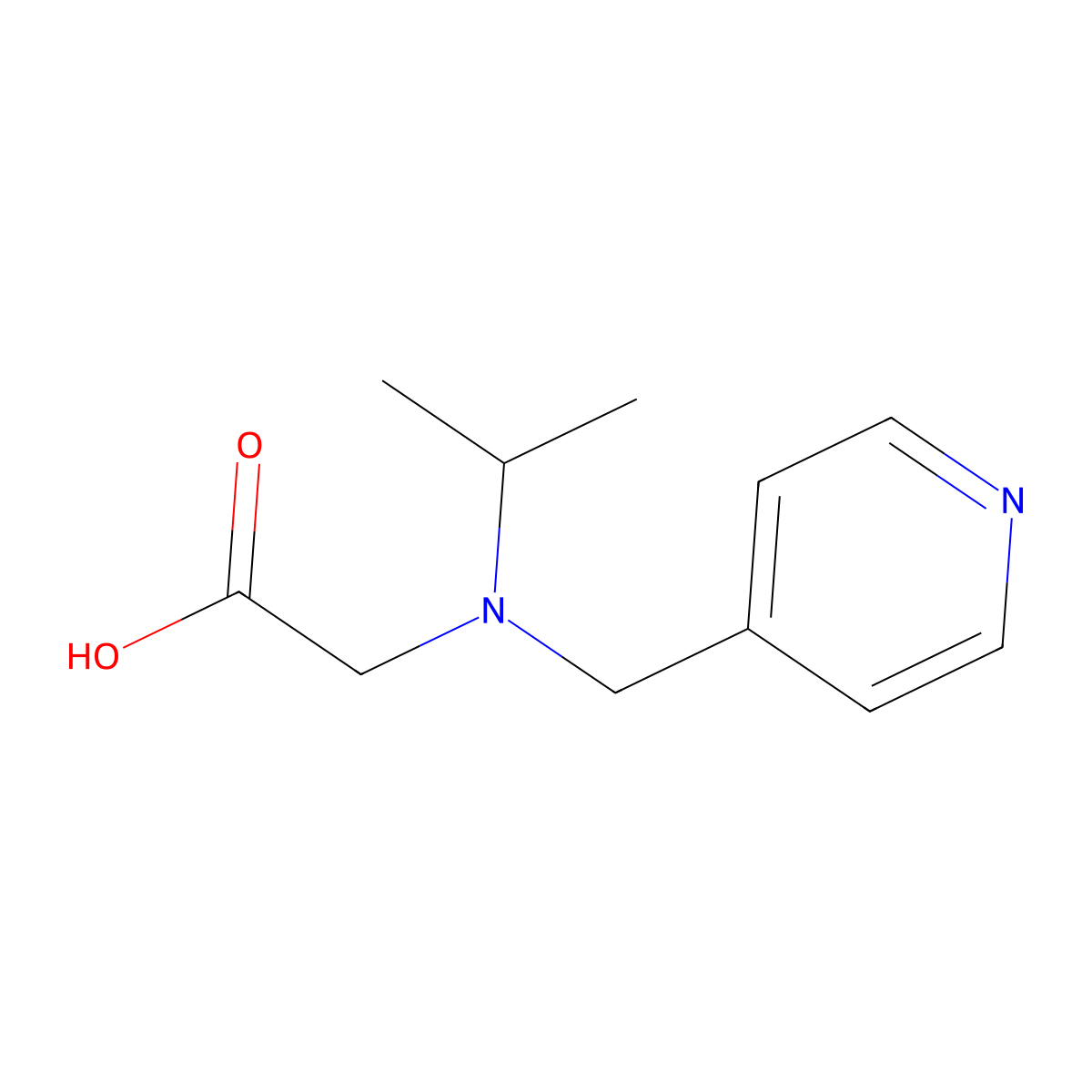 (Isopropyl-pyridin-4-ylmethyl-amino)-acetic acid molecular structure, CAS 1182925-81-0