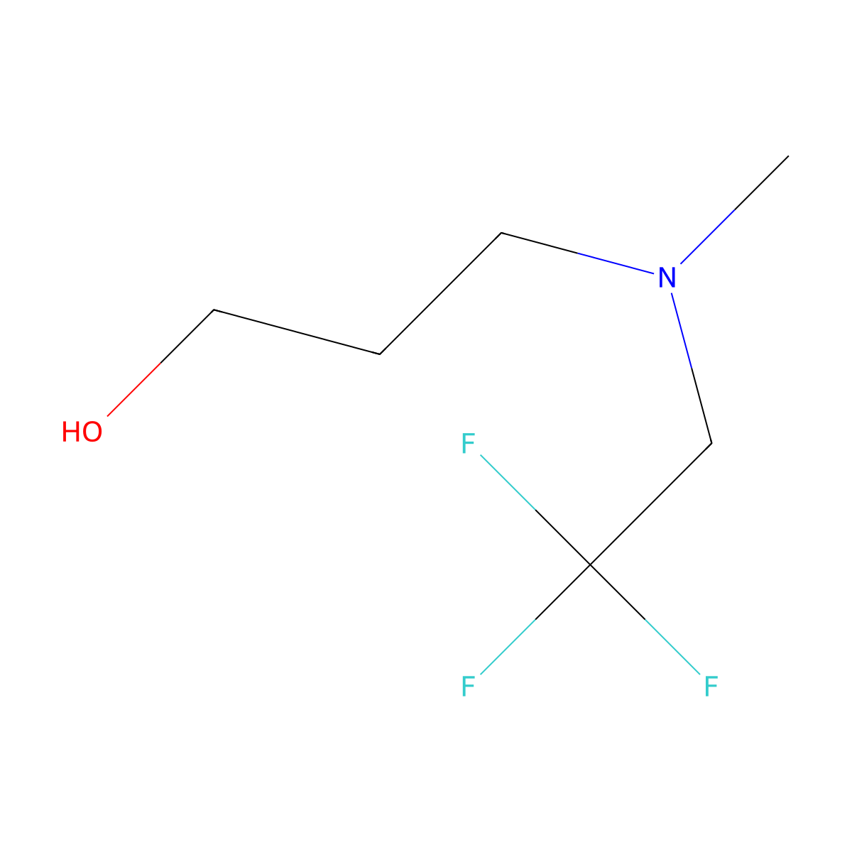 3-(Methyl(2,2,2-trifluoroethyl)amino)propan-1-ol molecular structure, CAS 1182929-56-1