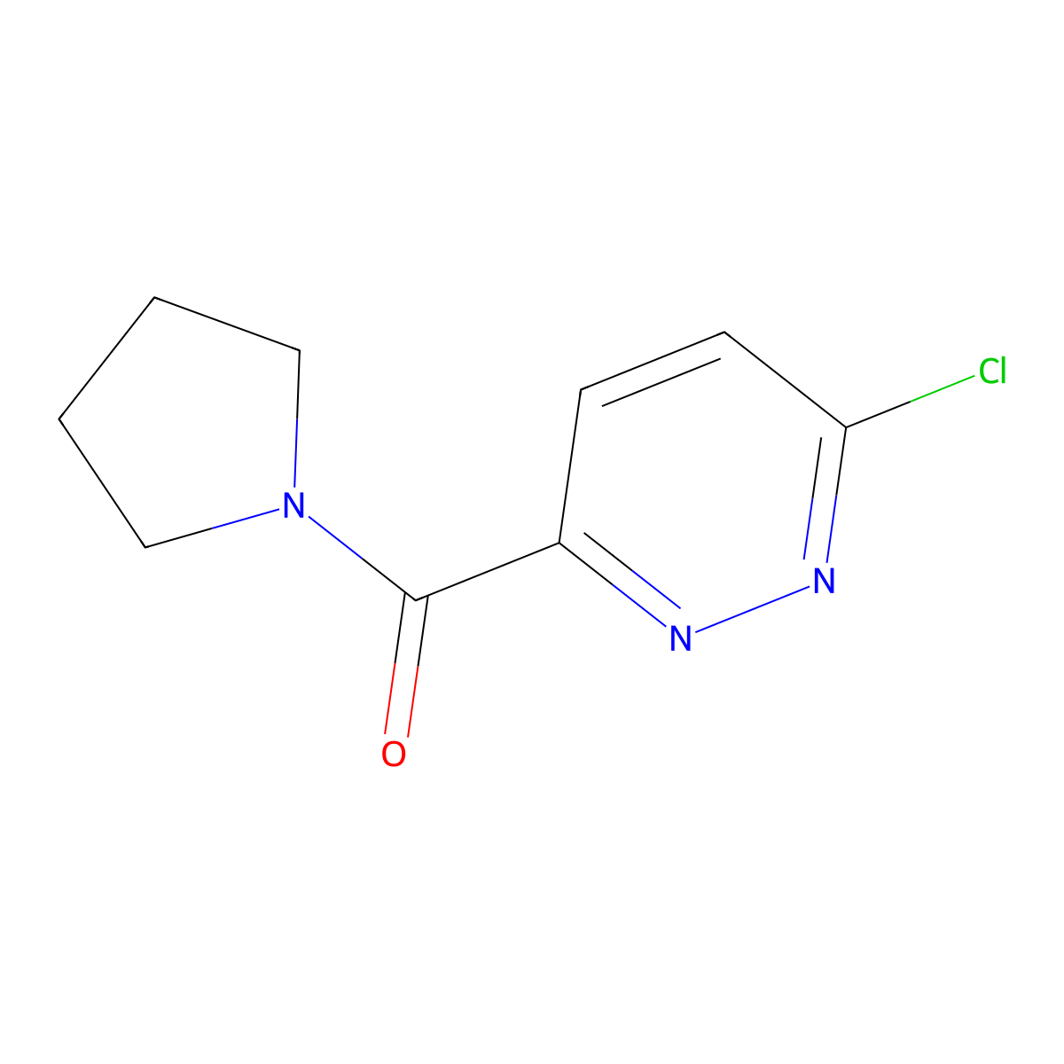 3-Chloro-6-(pyrrolidine-1-carbonyl)pyridazine molecular structure, CAS 1182931-73-2