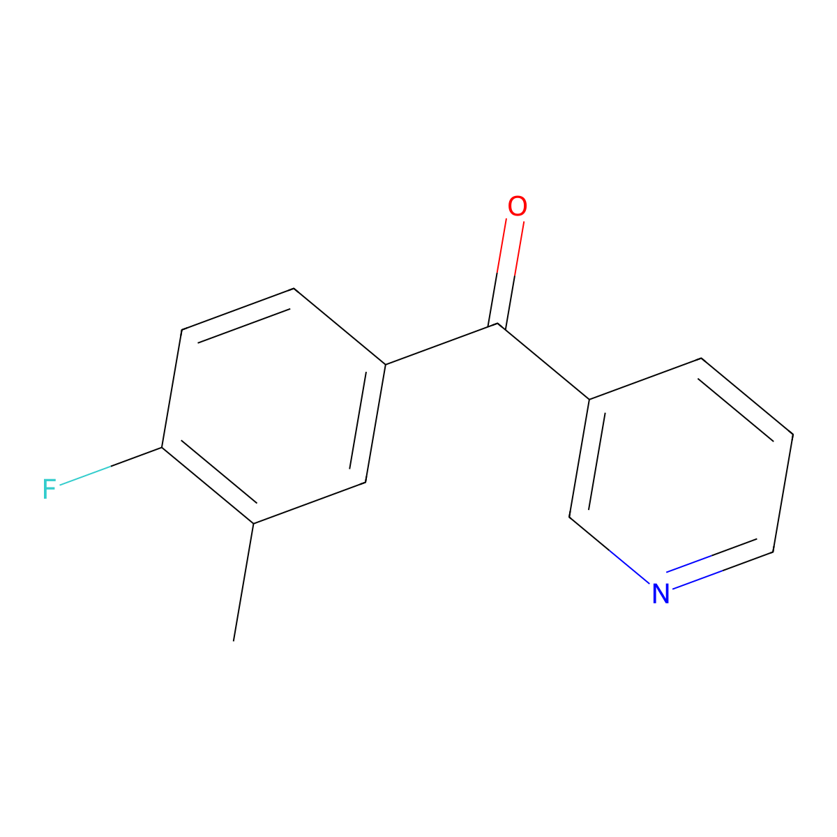 3-(4-Fluoro-3-methylbenzoyl)pyridine molecular structure, CAS 1182940-73-3