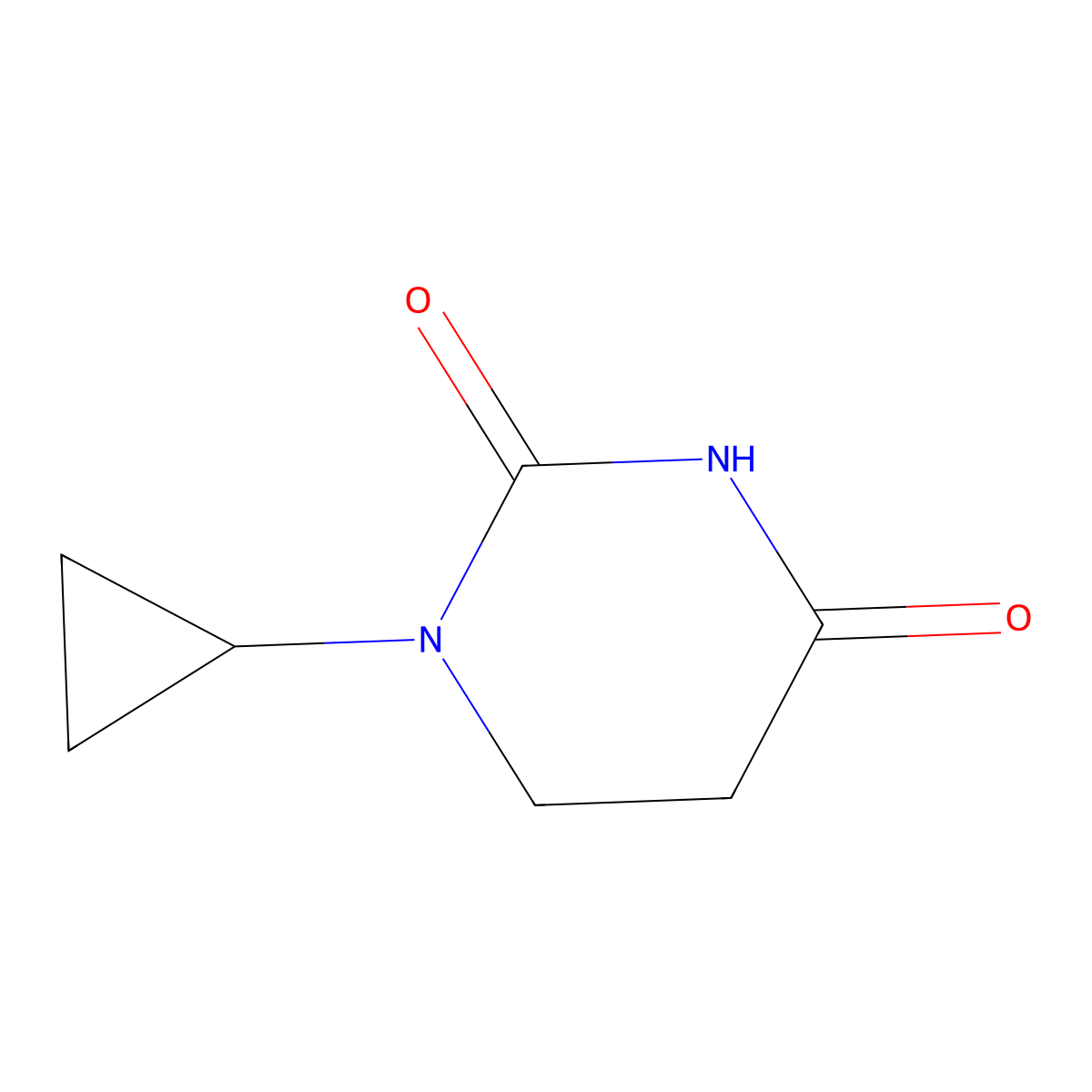 1-Cyclopropyldihydropyrimidine-2,4(1H,3H)-dione molecular structure, CAS 1182941-09-8