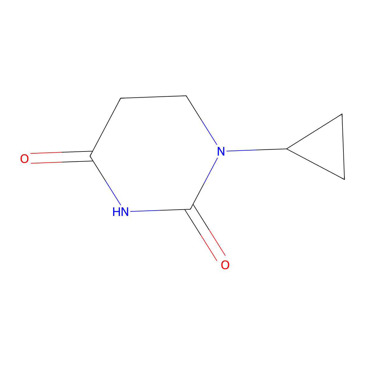 1-Cyclopropyldihydropyrimidine-2,4(1H,3H)-dione molecular structure, CAS 1182941-09-8