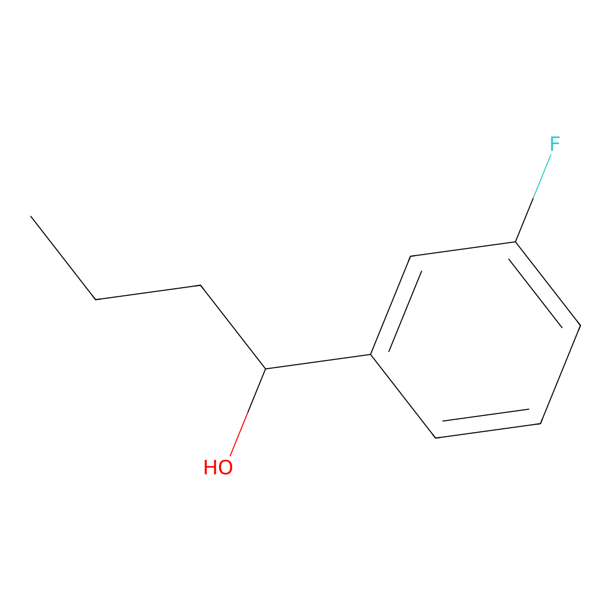 1-(3-Fluorophenyl)-1-butanol molecular structure, CAS 1182947-32-5