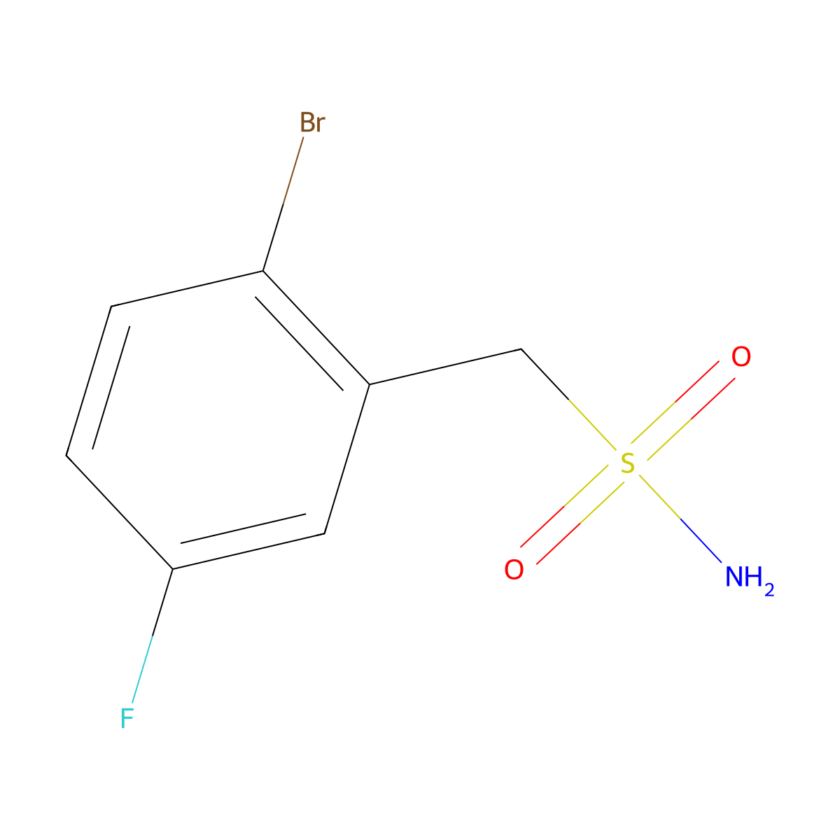 (2-Bromo-5-fluorophenyl)methanesulfonamide molecular structure, CAS 1182947-94-9