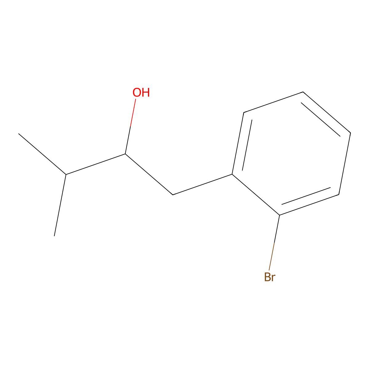 1-(2-Bromophenyl)-3-methylbutan-2-ol molecular structure, CAS 1182952-29-9