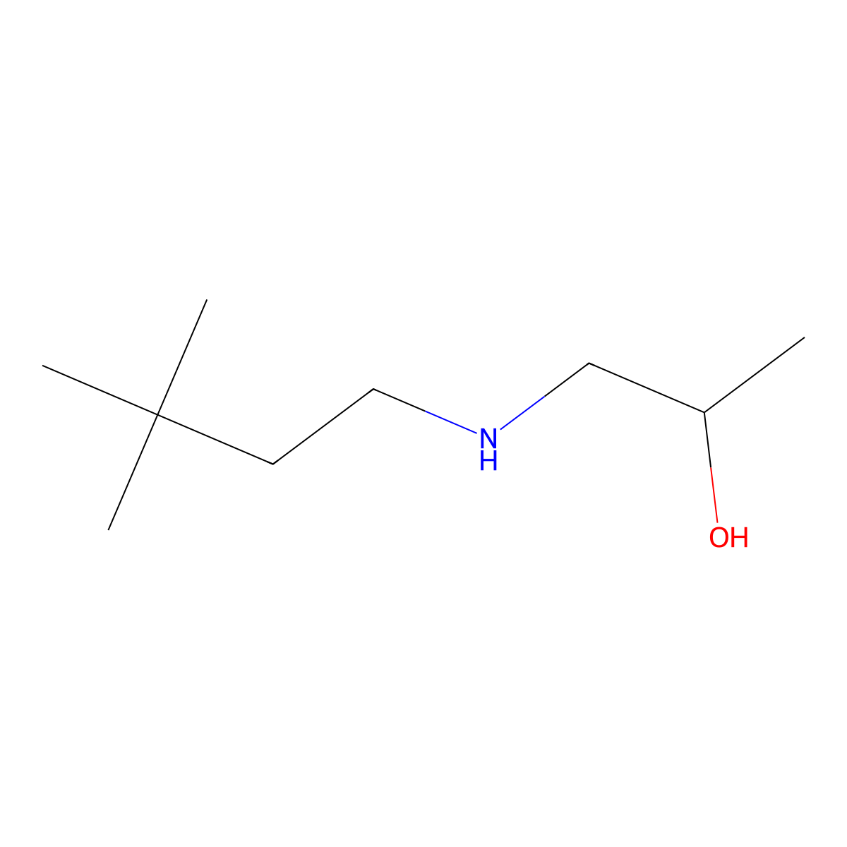 1-[(3,3-Dimethylbutyl)amino]propan-2-ol molecular structure, CAS 1182957-33-0