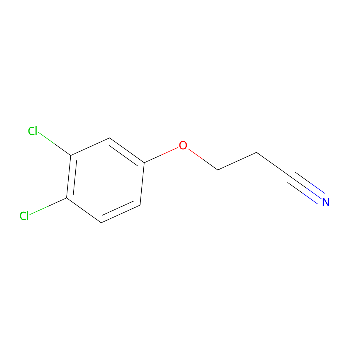 3-(3,4-Dichlorophenoxy)propanenitrile molecular structure, CAS 1182962-05-5