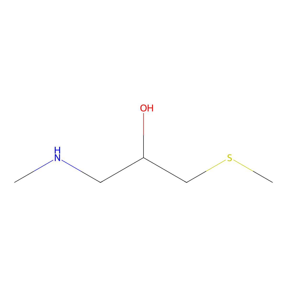 [2-Hydroxy-3-(methylsulfanyl)propyl](methyl)amine molecular structure, CAS 1182963-66-1