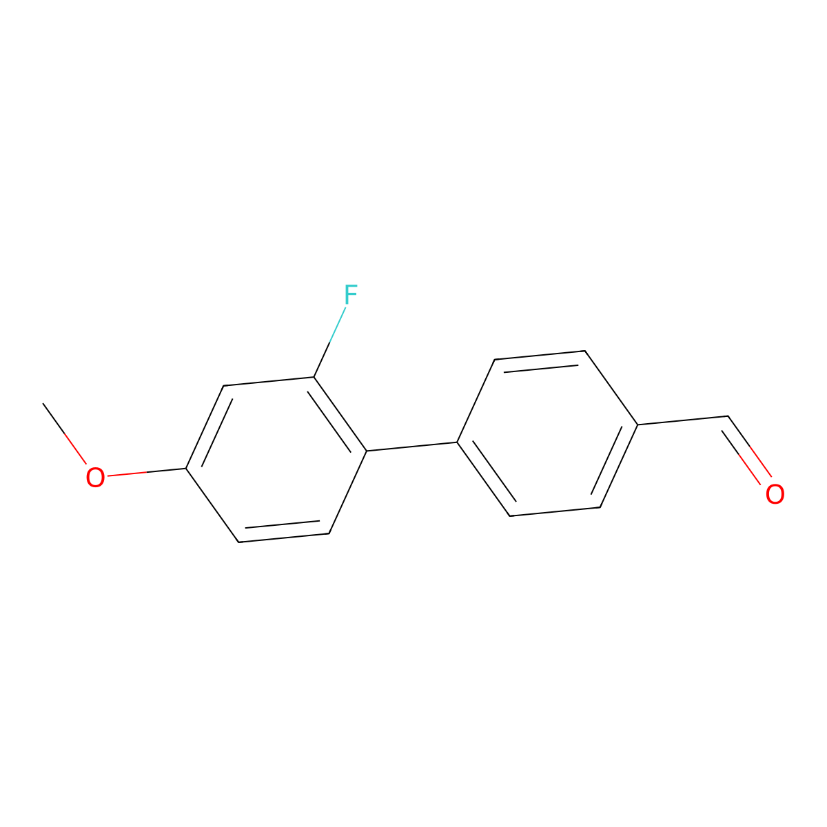 4-(2-Fluoro-4-methoxyphenyl)benzaldehyde molecular structure, CAS 1182964-01-7