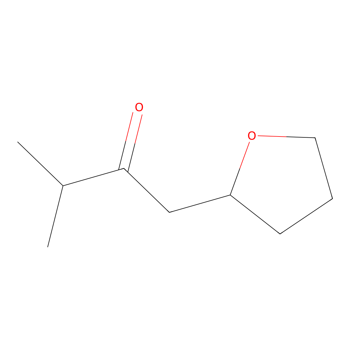 3-Methyl-1-(oxolan-2-yl)butan-2-one molecular structure, CAS 1182964-39-1