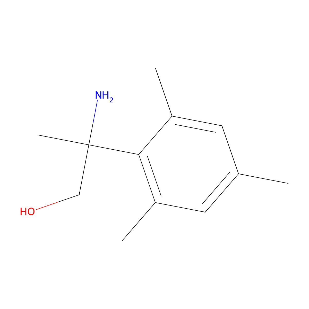 2-Amino-2-mesitylpropan-1-ol molecular structure, CAS 1182966-40-0