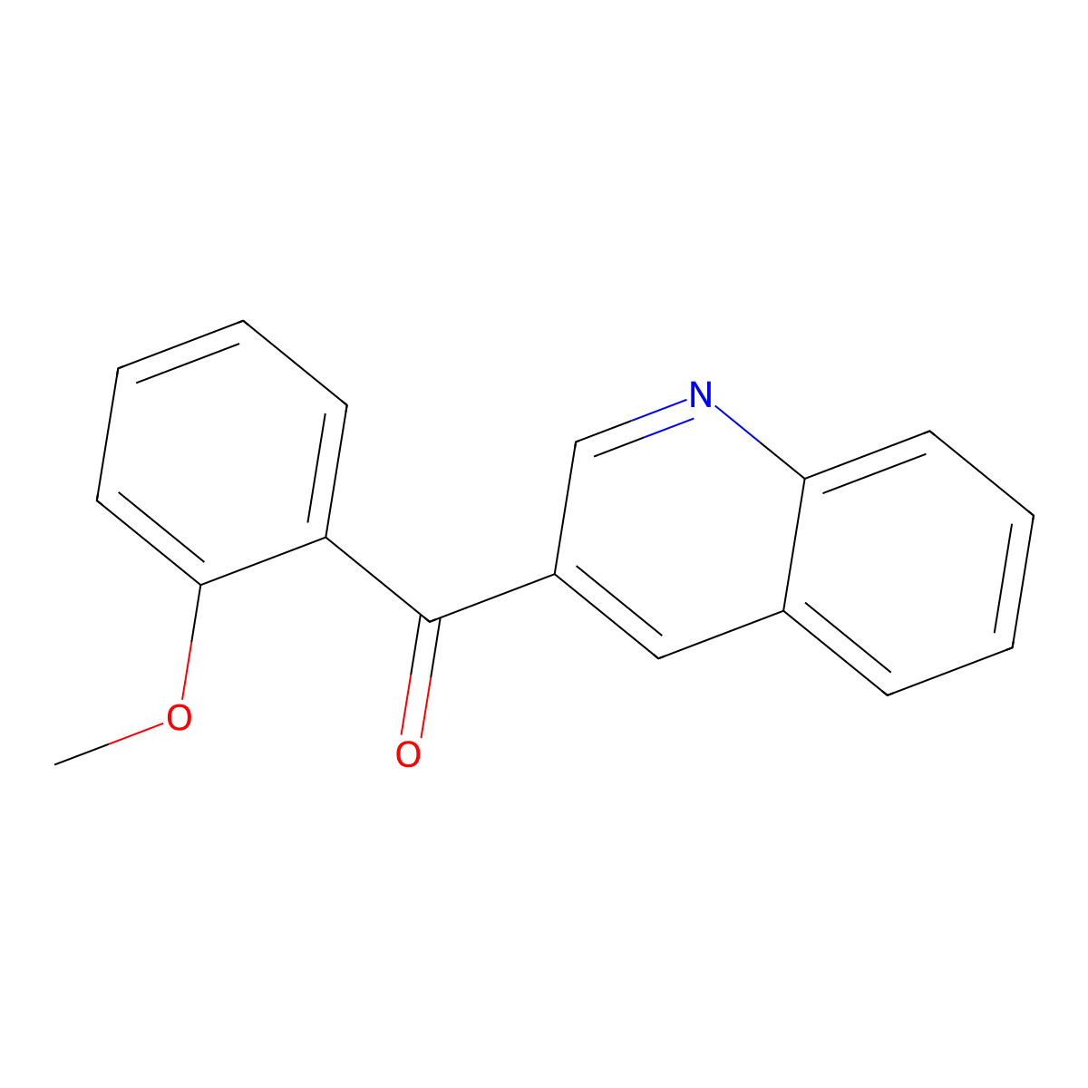 (2-Methoxyphenyl)(quinolin-3-yl)methanone molecular structure, CAS 1182973-82-5