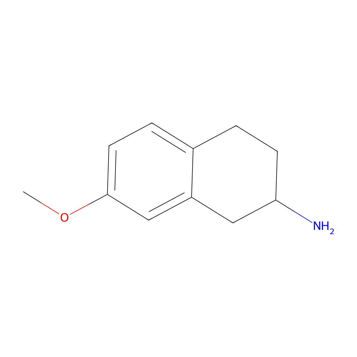 2-Amino-7-methoxytetralin molecular structure, CAS 118298-16-1