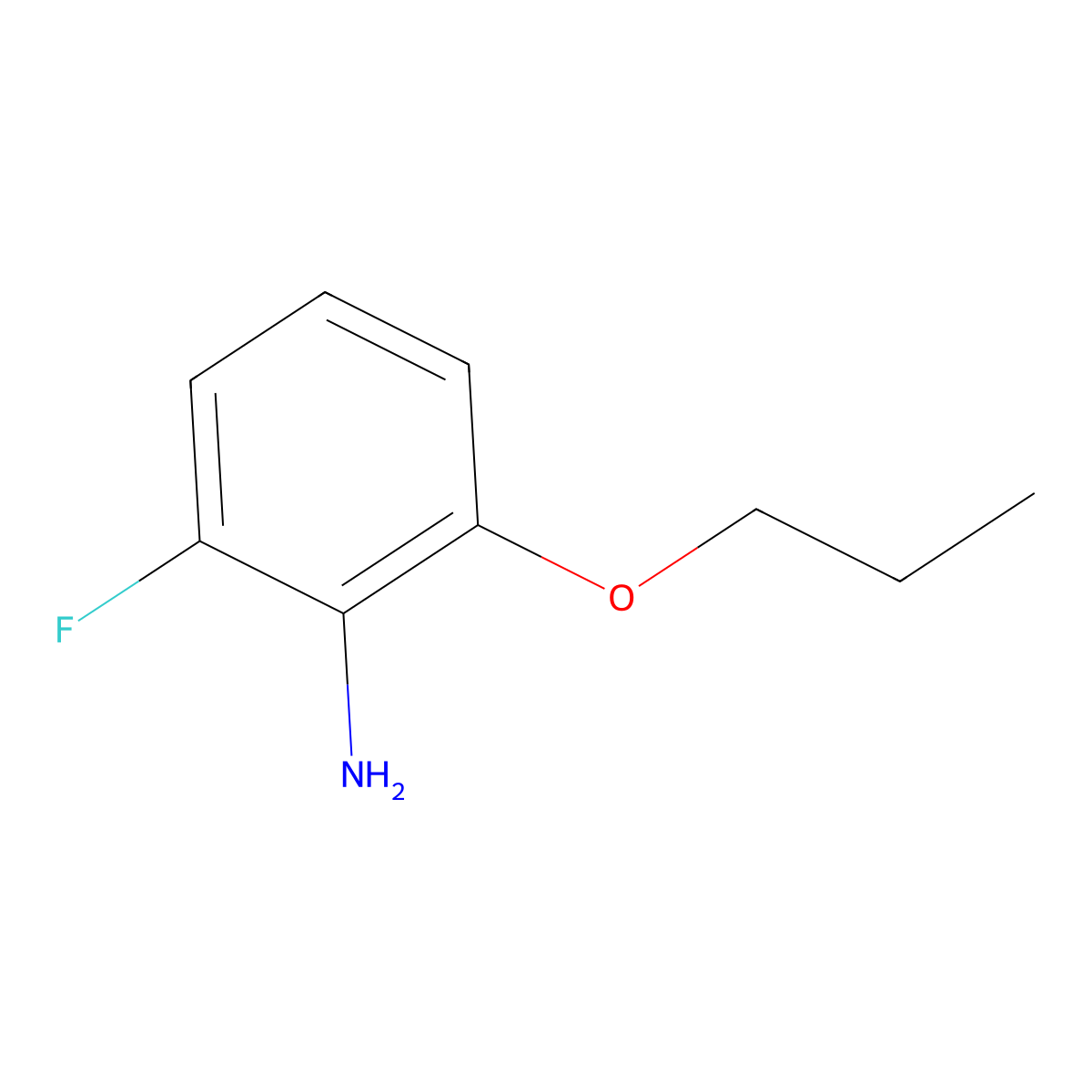 2-Fluoro-6-propoxyaniline molecular structure, CAS 1182989-35-0
