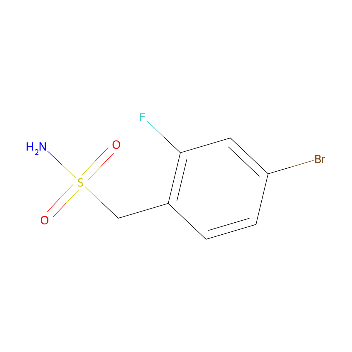 (4-Bromo-2-fluorophenyl)methanesulfonamide molecular structure, CAS 1182994-29-1