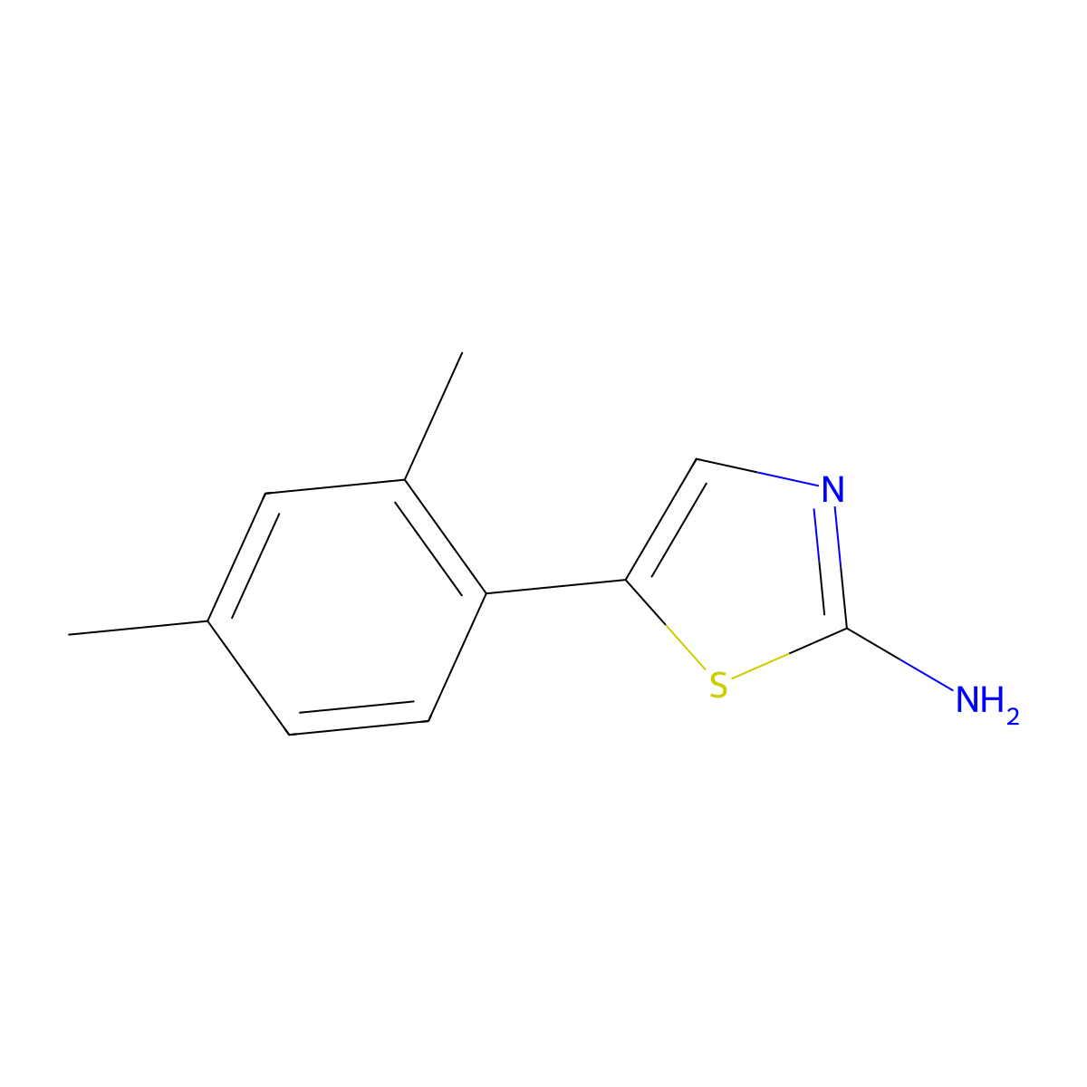 5-(2,4-Dimethylphenyl)-1,3-thiazol-2-amine molecular structure, CAS 1182997-40-5