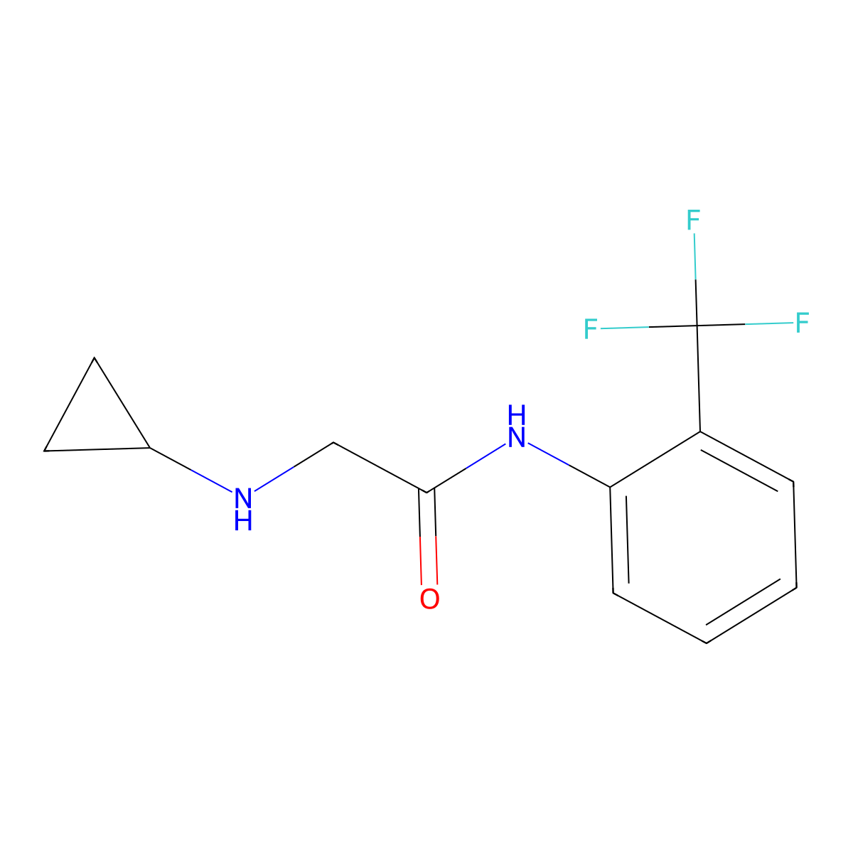 2-(Cyclopropylamino)-N-(2-(trifluoromethyl)phenyl)acetamide molecular structure, CAS 1183000-14-7