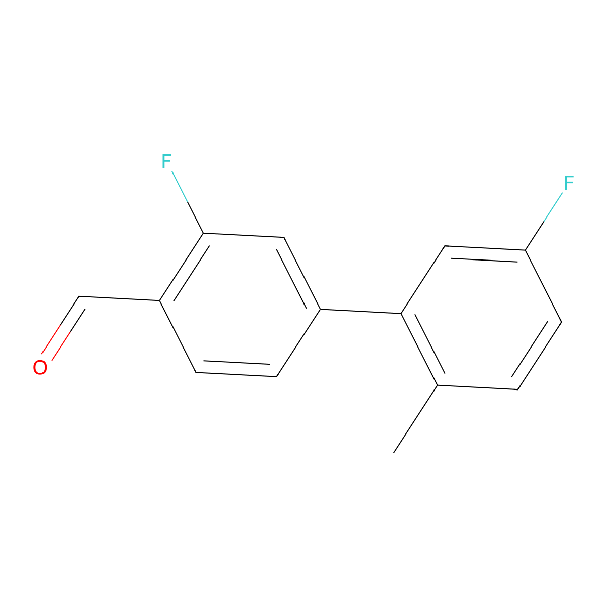 3,5'-Difluoro-2'-methyl[1,1'-biphenyl]-4-carboxaldehyde molecular structure, CAS 1183003-51-1