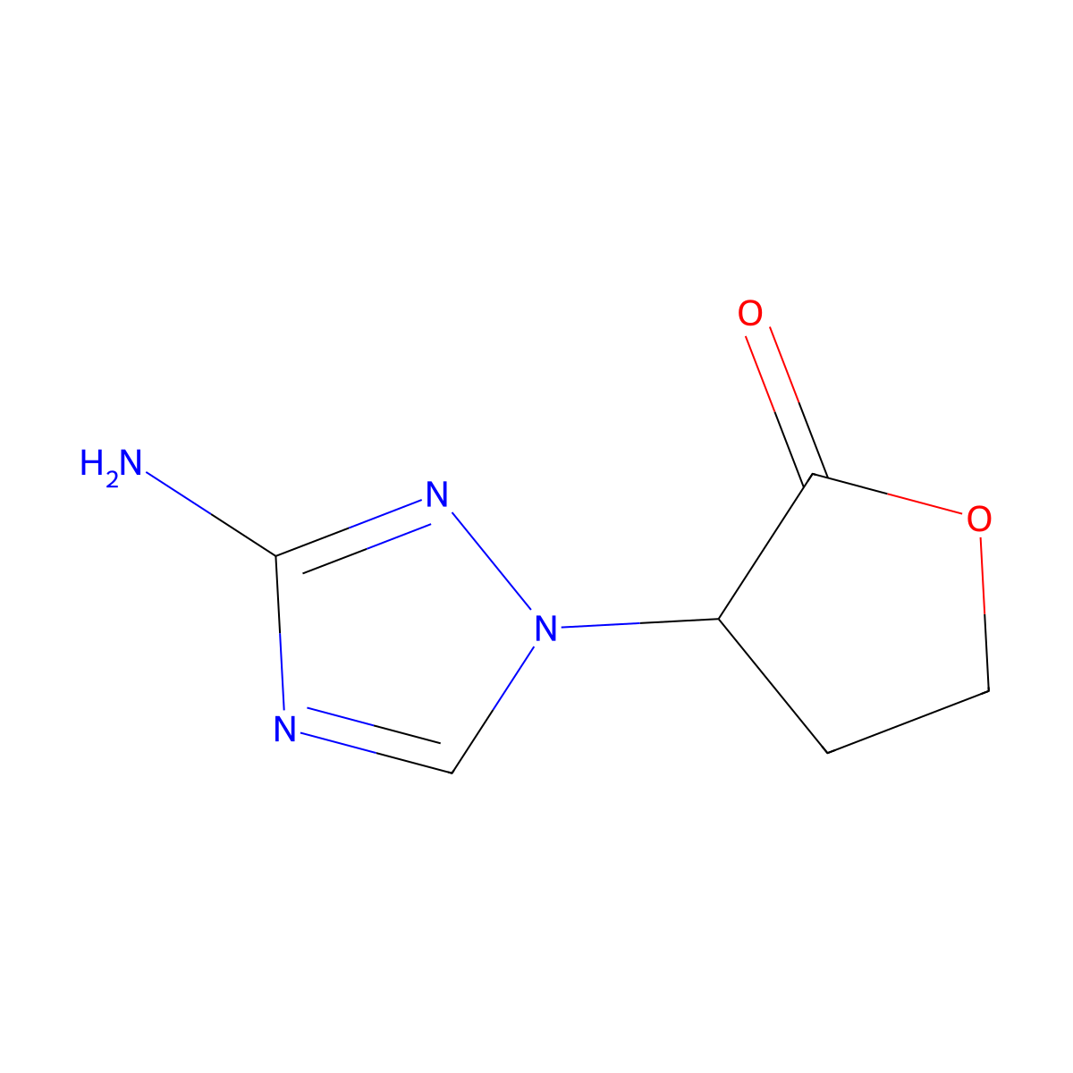3-(3-amino-1H-1,2,4-triazol-1-yl)oxolan-2-one molecular structure, CAS 1183008-69-6