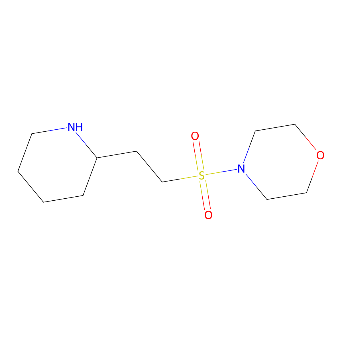 4-[[2-(2-Piperidinyl)ethyl]sulfonyl]-morpholine molecular structure, CAS 1183010-67-4
