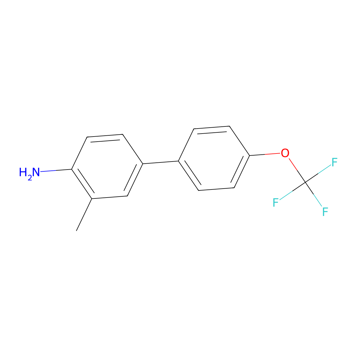 3-Methyl-4'-(trifluoromethoxy)biphenyl-4-amine molecular structure, CAS 1183030-57-0