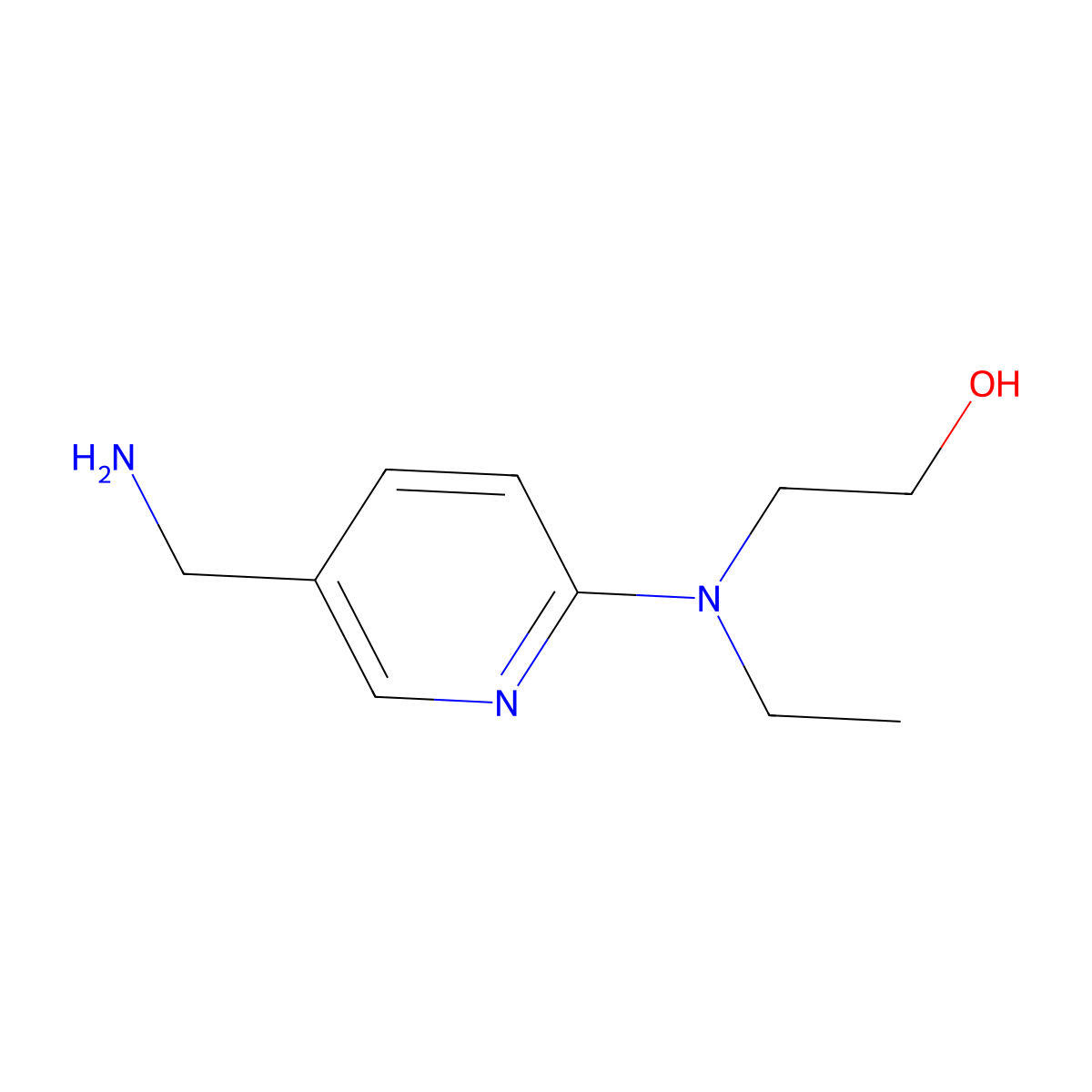2-[[5-(Aminomethyl)-2-pyridinyl](ethyl)amino]-1-ethanol molecular structure, CAS 1183030-95-6