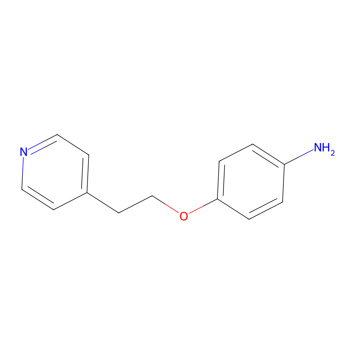 4-[2-(Pyridin-4-yl)ethoxy]aniline molecular structure, CAS 1183036-74-9