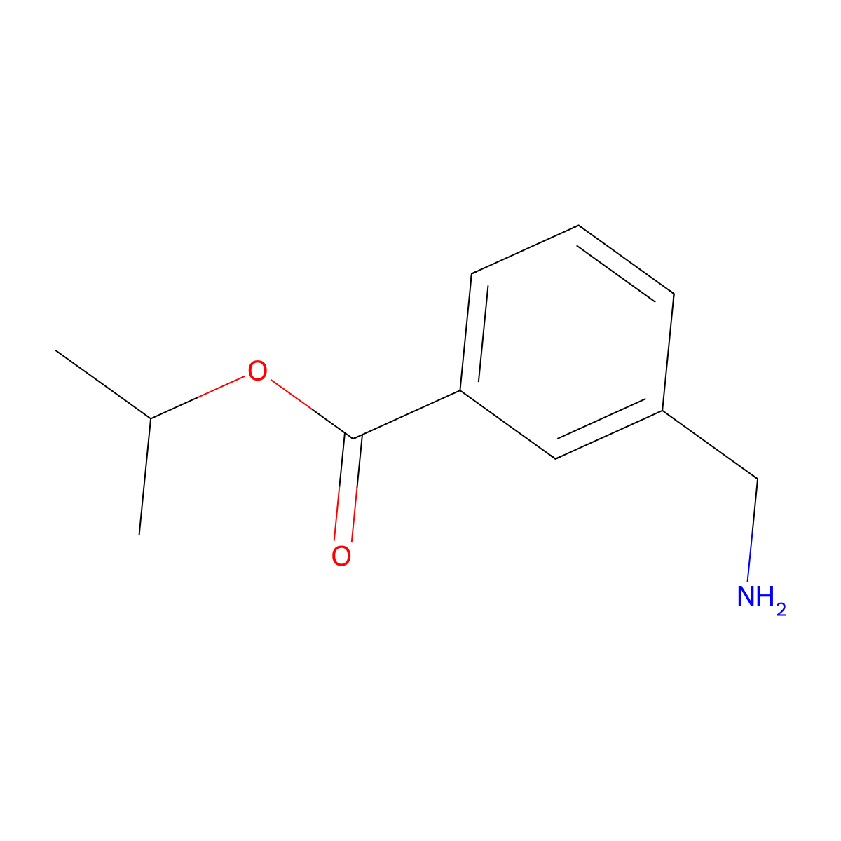 Isopropyl 3-(aminomethyl)benzoate molecular structure, CAS 1183045-29-5