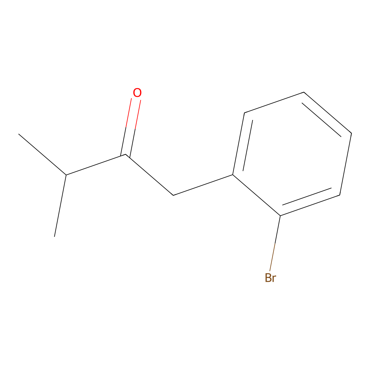 1-(2-Bromophenyl)-3-methylbutan-2-one molecular structure, CAS 1183050-47-6