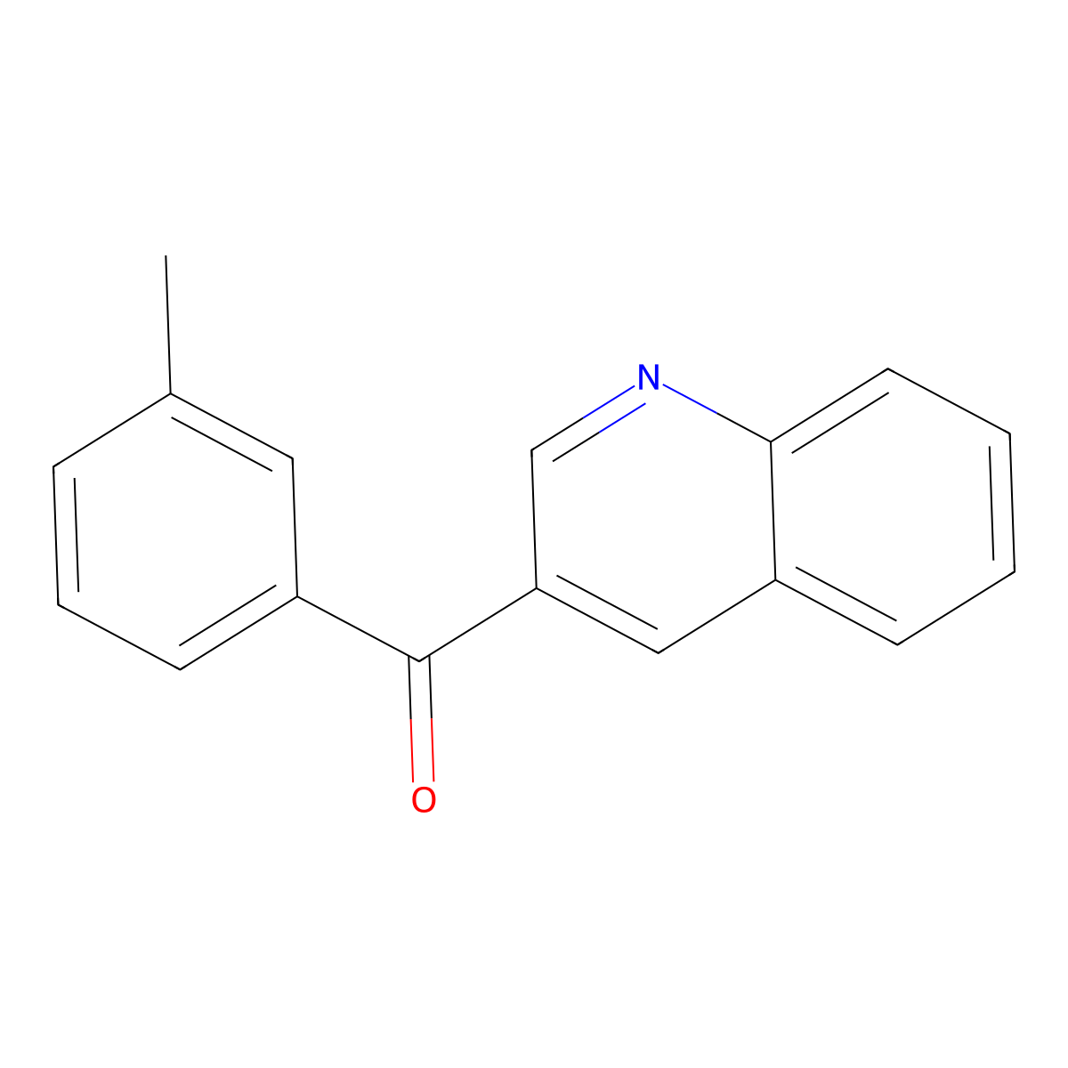 Quinolin-3-yl(m-tolyl)methanone molecular structure, CAS 1183051-90-2