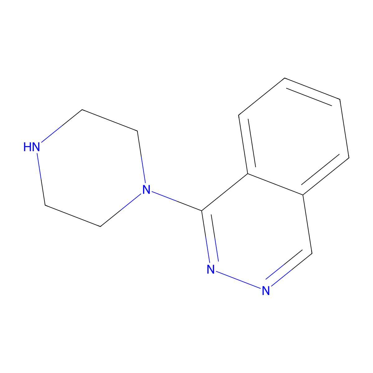 1-(Piperazin-1-yl)phthalazine molecular structure, CAS 118306-90-4