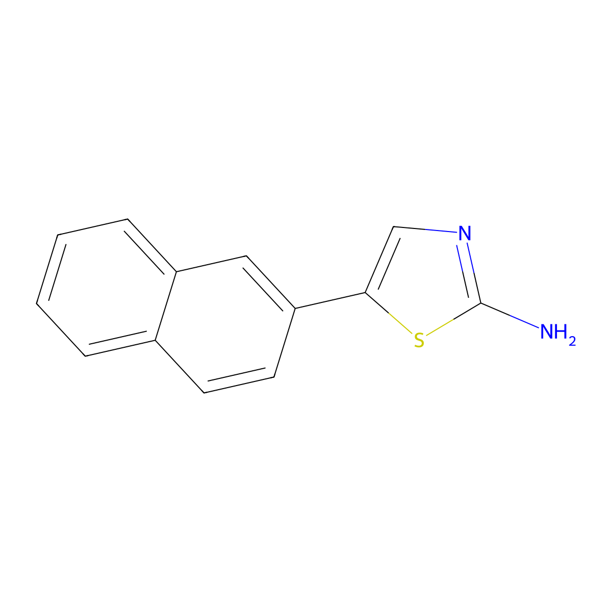 5-(Naphthalen-2-yl)thiazol-2-amine molecular structure, CAS 1183063-02-6
