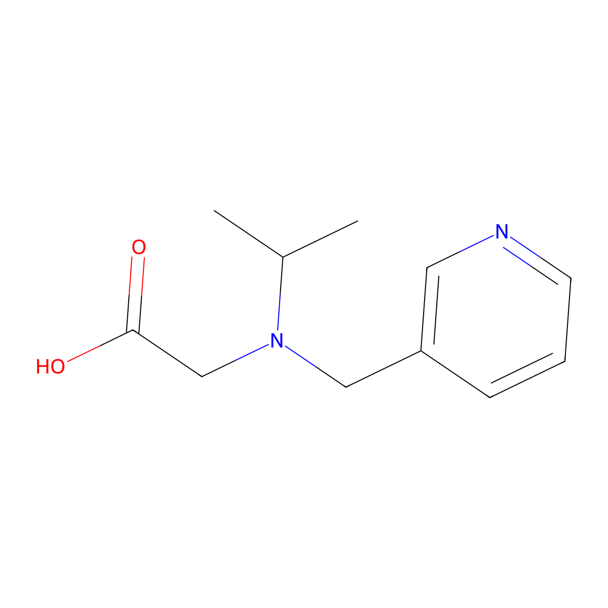 (Isopropyl-pyridin-3-ylmethyl-amino)-acetic acid molecular structure, CAS 1183065-22-6
