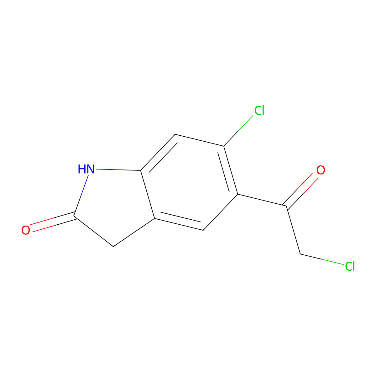 5-(2-Chloroacetyl)-6-chlorooxindole molecular structure, CAS 118307-04-3