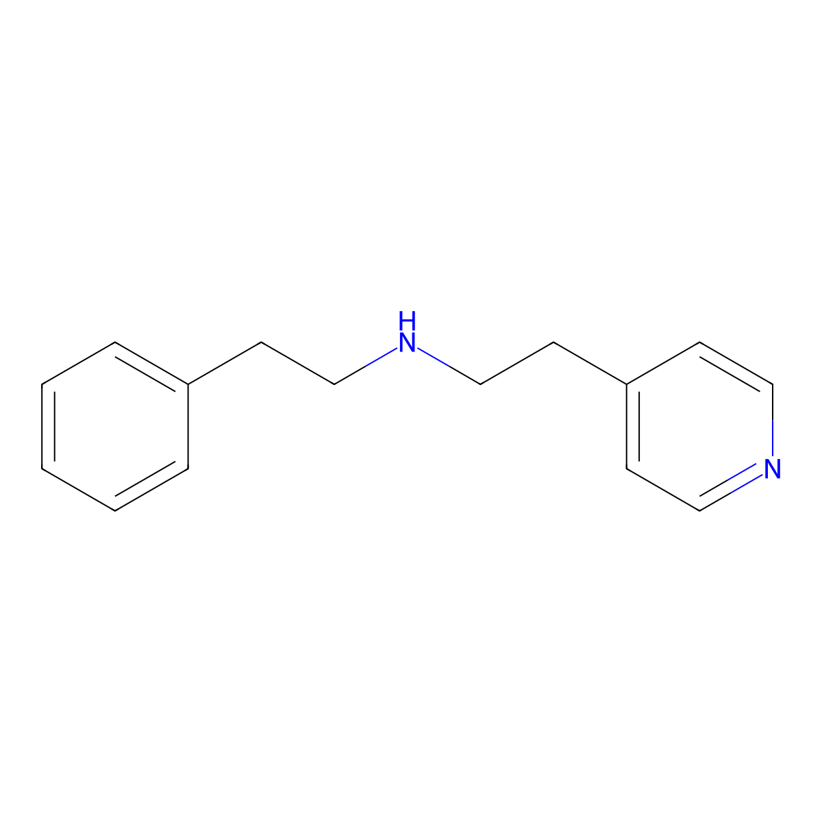 (2-Phenylethyl)[2-(pyridin-4-yl)ethyl]amine molecular structure, CAS 1183087-72-0