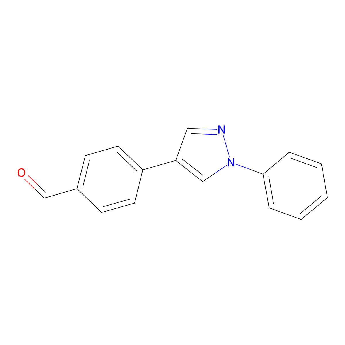 4-(1-Phenyl-1H-pyrazol-4-yl)benzaldehyde molecular structure, CAS 1183089-77-1
