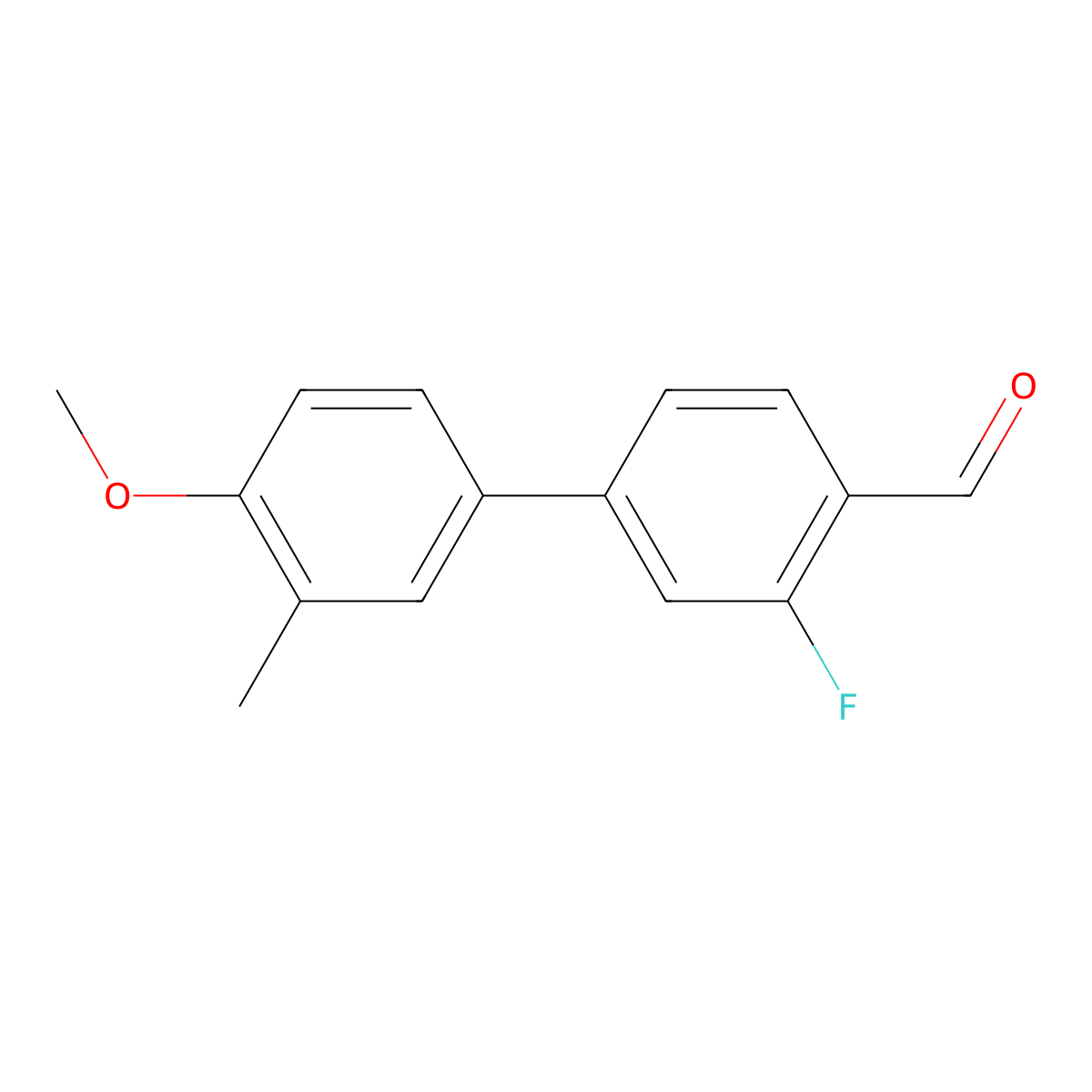 3-Fluoro-4'-methoxy-3'-methyl-[1,1'-biphenyl]-4-carbaldehyde molecular structure, CAS 1183101-38-3