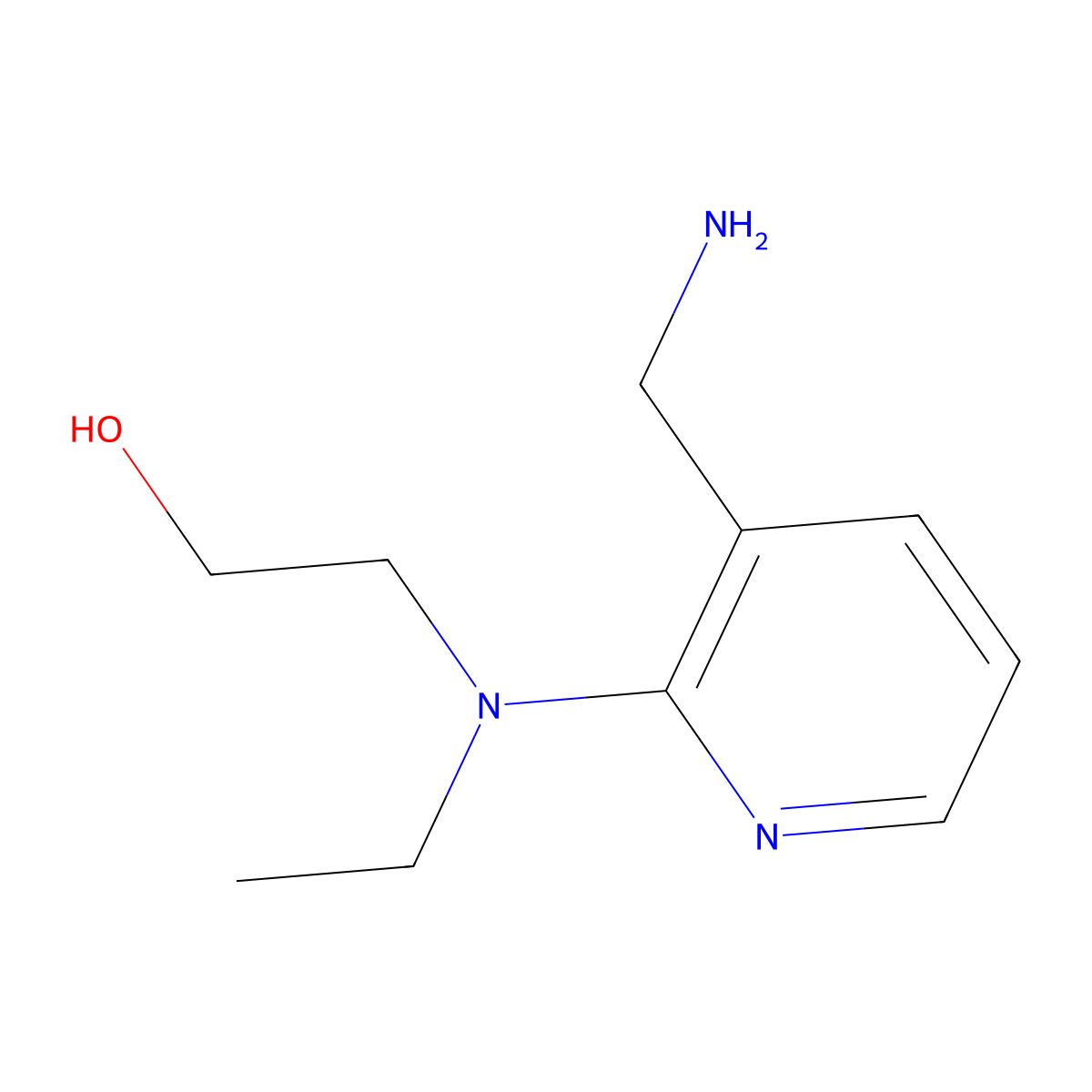 2-[[3-(Aminomethyl)-2-pyridinyl](ethyl)amino]-1-ethanol molecular structure, CAS 1183103-73-2