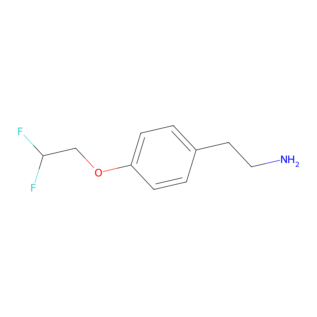 2-[4-(2,2-Difluoroethoxy)phenyl]ethylamine molecular structure, CAS 1183107-04-1
