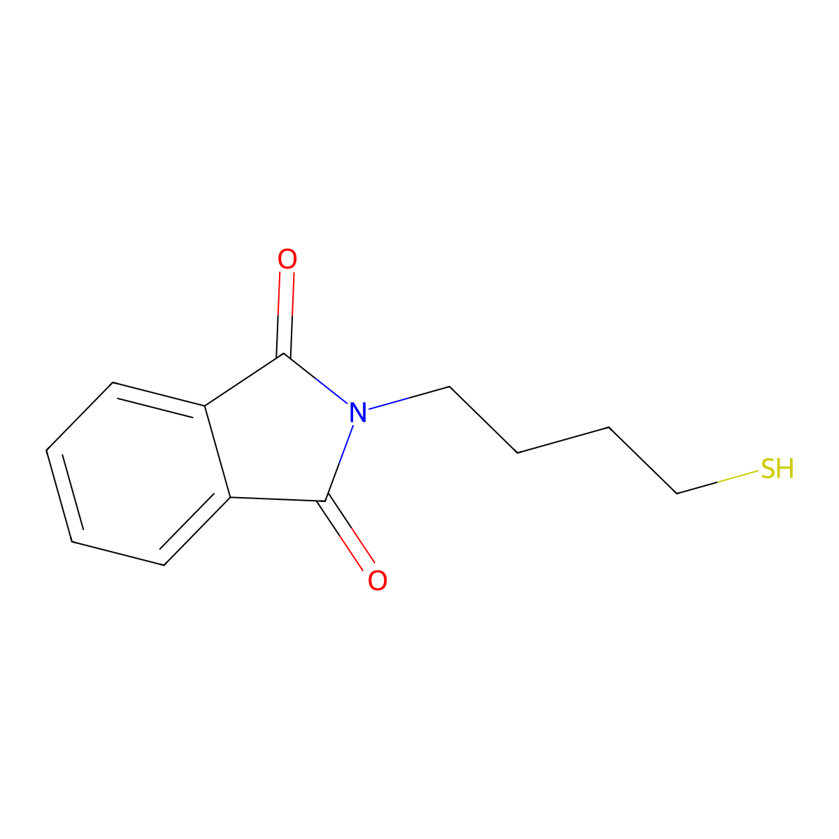 2-(4-Mercaptobutyl)isoindoline-1,3-dione molecular structure, CAS 118312-98-4