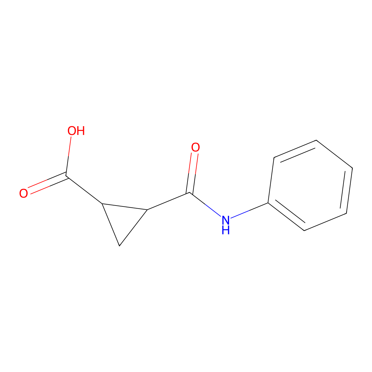 2-(Phenylcarbamoyl)cyclopropane-1-carboxylic acid molecular structure, CAS 1183136-00-6