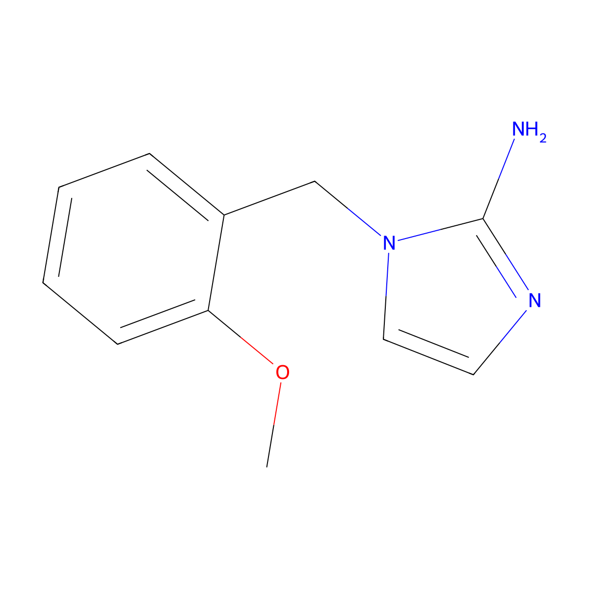 1-(2-Methoxybenzyl)-1H-imidazol-2-amine molecular structure, CAS 1183141-57-2