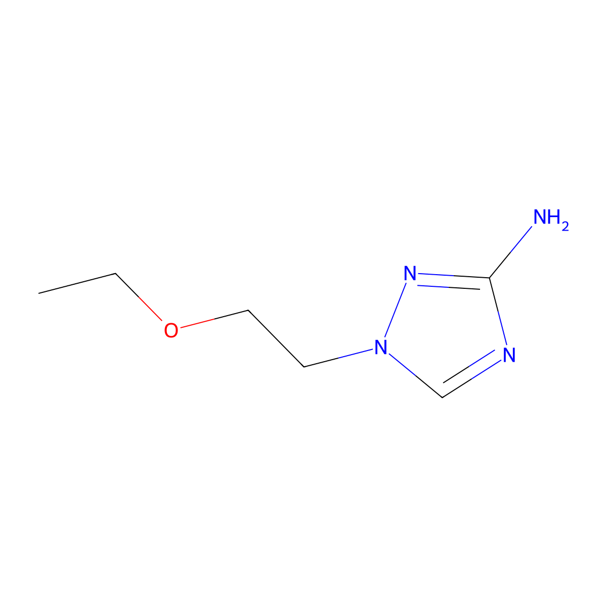 1-(2-Ethoxyethyl)-1h-1,2,4-triazol-3-amine molecular structure, CAS 1183142-30-4
